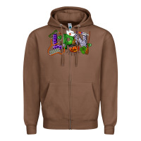 Chestnut Halloween LPN Licensed Practical Nurse Zipper Hoodie - LillyAllenDesigns