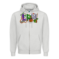 Dove Grey Halloween LPN Licensed Practical Nurse Zipper Hoodie - LillyAllenDesigns