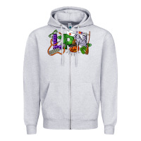 Heather Grey Halloween LPN Licensed Practical Nurse Zipper Hoodie - LillyAllenDesigns