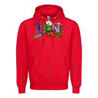 Red Halloween LPN Licensed Practical Nurse Zipper Hoodie - LillyAllenDesigns