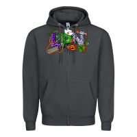 Smoke Halloween LPN Licensed Practical Nurse Zipper Hoodie - LillyAllenDesigns