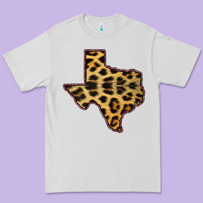 Western Texas Map Leopard Pattern Premium Tee Designed By Bettercallsaul