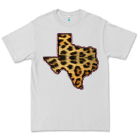 Dove Grey Western Texas Map Leopard Pattern Premium Tee - Bettercallsaul