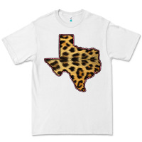 White Western Texas Map Leopard Pattern Premium Tee - Bettercallsaul