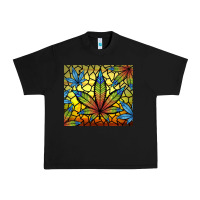 Black stained glass weed Urban Heavy Tee - TumblerDesignByShophia