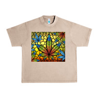 French Oak stained glass weed Urban Heavy Tee - TumblerDesignByShophia