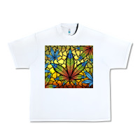 White stained glass weed Urban Heavy Tee - TumblerDesignByShophia