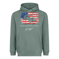 Sage Don_t Tread On Florida Governor Ron DeSantis 2022 USA Flag Heavyweight Hoodie - minhPixels