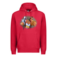 Cardinal Sneaker and heel afro woman Premium Hoodie - RanaPortraitStore