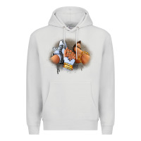 Dove Grey Sneaker and heel afro woman Premium Hoodie - RanaPortraitStore