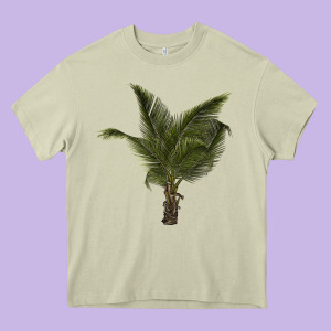 Palm Tree Heavy Core Tee Designed By Lillyallendesigns