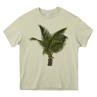 Mossy palm tree Heavy Core Tee - LillyAllenDesigns