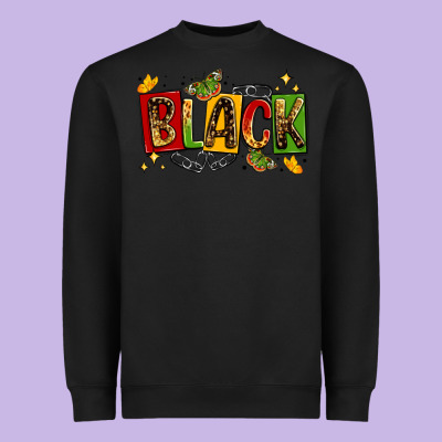Black Heavyweight Sweatshirt Designed By Lillyallendesigns