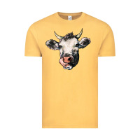 Vintage Mustard Cow Vintage Tee - HowdyJamesFarm