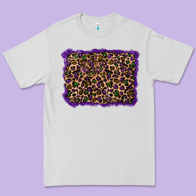 Mardi Gras Leopard Background Premium Tee Designed By Ranaportraitstore