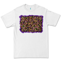 White mardi gras leopard background Premium Tee - RanaPortraitStore