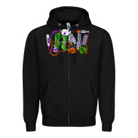 Black Halloween RN Registered Nurse Zipper Hoodie - LillyAllenDesigns