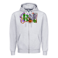 Heather Grey Halloween RN Registered Nurse Zipper Hoodie - LillyAllenDesigns