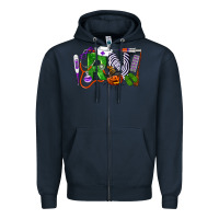 Navy Halloween RN Registered Nurse Zipper Hoodie - LillyAllenDesigns