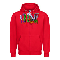 Red Halloween RN Registered Nurse Zipper Hoodie - LillyAllenDesigns