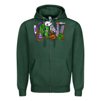 Sports Green Halloween RN Registered Nurse Zipper Hoodie - LillyAllenDesigns
