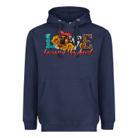 Navy love german shepherd Heavyweight Hoodie - Artiststas