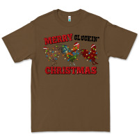 Cacao Merry Cluckin' Christmas Premium Tee - RanaPortraitStore