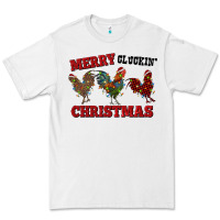 White Merry Cluckin' Christmas Premium Tee - RanaPortraitStore