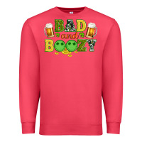 Cardinal bad and boozy wıth beer and coins Premium Sweatshirt - Artiststas