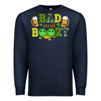 Navy bad and boozy wıth beer and coins Premium Sweatshirt - Artiststas