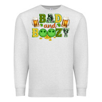Oatmeal Heather bad and boozy wıth beer and coins Premium Sweatshirt - Artiststas