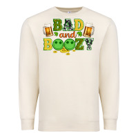 Sandshell bad and boozy wıth beer and coins Premium Sweatshirt - Artiststas