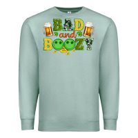 Seafoam bad and boozy wıth beer and coins Premium Sweatshirt - Artiststas