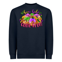 Navy where babies come from Heavyweight Sweatshirt - LillyAllenDesigns