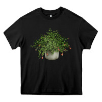 Black Dwarf Pomegranate Tree Illustrations Heavy Core Tee - LillyAllenDesigns
