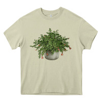 Mossy Dwarf Pomegranate Tree Illustrations Heavy Core Tee - LillyAllenDesigns