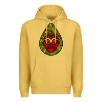 Antique Gold african masks teardrop  7 Premium Hoodie - BundleAndBundleShop