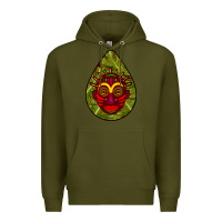 Army Green african masks teardrop  7 Premium Hoodie - BundleAndBundleShop