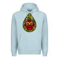 Blue Mist african masks teardrop  7 Premium Hoodie - BundleAndBundleShop