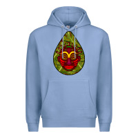 Colony Blue african masks teardrop  7 Premium Hoodie - BundleAndBundleShop