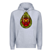 Heather Grey african masks teardrop  7 Premium Hoodie - BundleAndBundleShop
