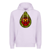 Lilac african masks teardrop  7 Premium Hoodie - BundleAndBundleShop