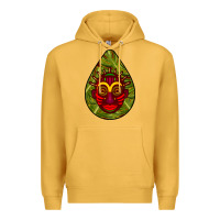 Mustard african masks teardrop  7 Premium Hoodie - BundleAndBundleShop
