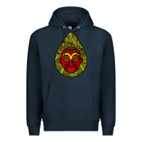 Navy african masks teardrop  7 Premium Hoodie - BundleAndBundleShop