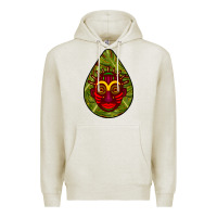 Oatmeal Heather african masks teardrop  7 Premium Hoodie - BundleAndBundleShop