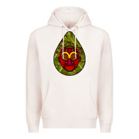 Pale Pink african masks teardrop  7 Premium Hoodie - BundleAndBundleShop