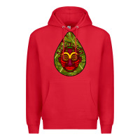 Red african masks teardrop  7 Premium Hoodie - BundleAndBundleShop