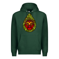 Sports Green african masks teardrop  7 Premium Hoodie - BundleAndBundleShop