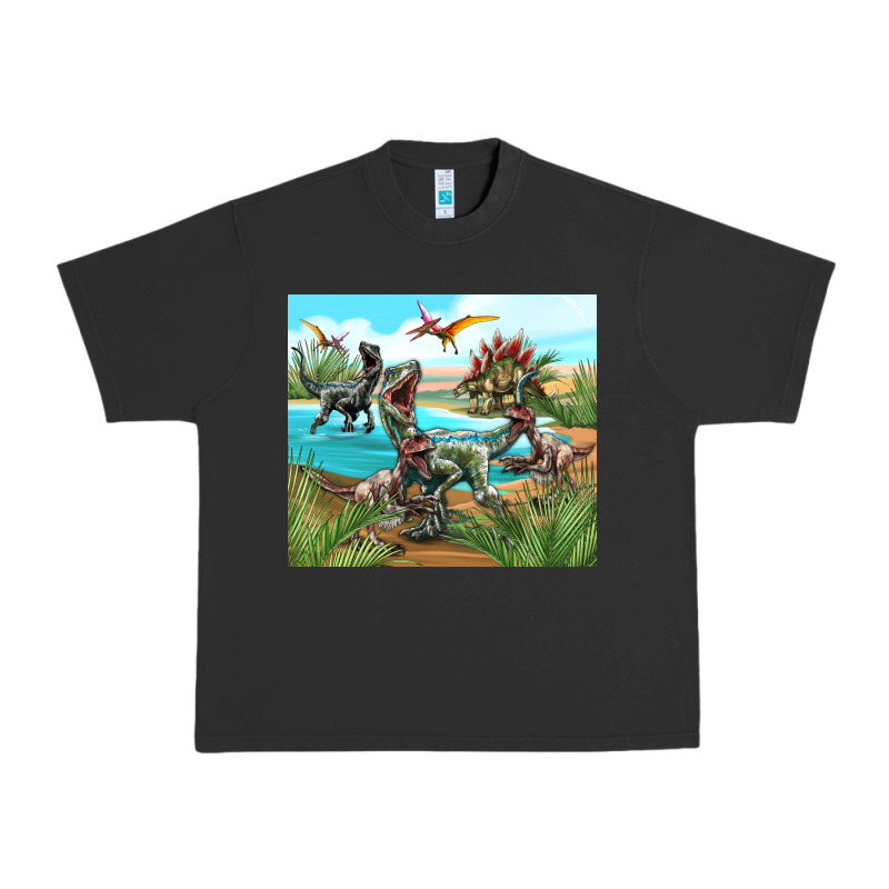 Dinosaurs Urban Heavy Tee by TumblerDesignByShophia | Teevron
