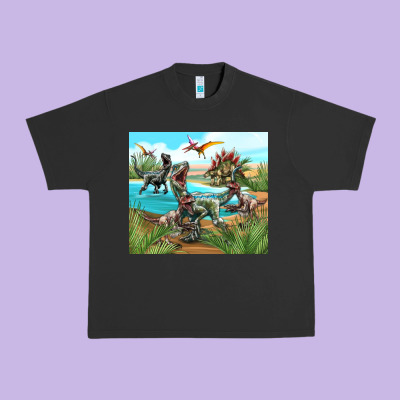 Dinosaurs Urban Heavy Tee Designed By Tumblerdesignbyshophia